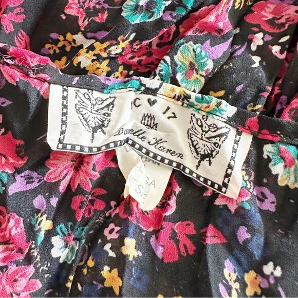 NC 17 by Danielle Karen Vintage 90s Floral Button Up Mini Dress - Picture 8 of 9
